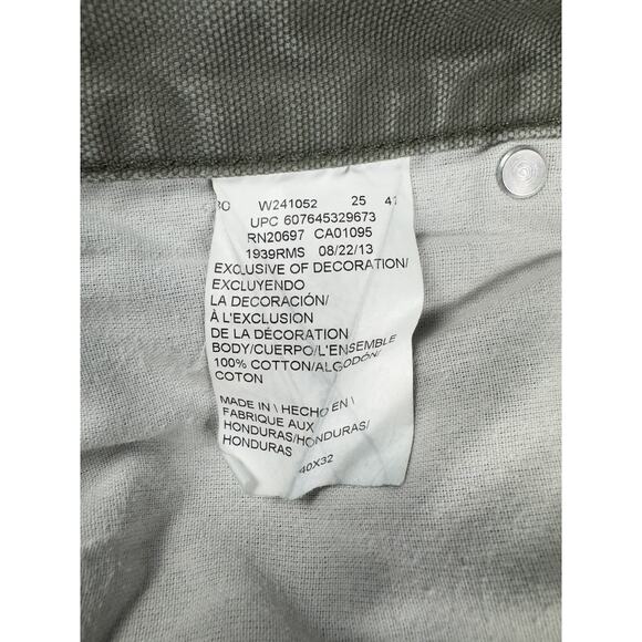 Dickies Carpenter Pants Men’s 40x32 Green Relaxed Fit Utility Workwear - Picture 7 of 12